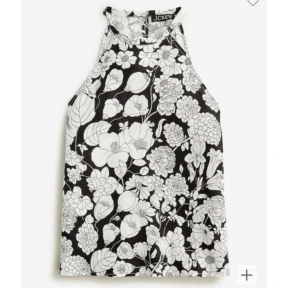 J.Crew Amber linen top in classic floral